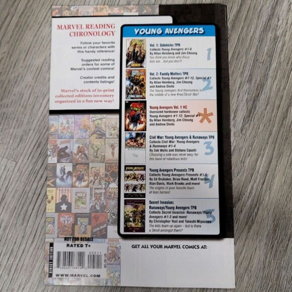 MARVEL READING CHRONOLOGY 2009 DIRECT EDITION - Picture 3 of 3